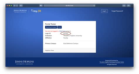 jh portal login|my jh account.